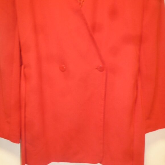 Rena Rowan Saville Women's Blazer Jacket with tie belt– Size 14 – Red – Like New - Picture 5 of 8